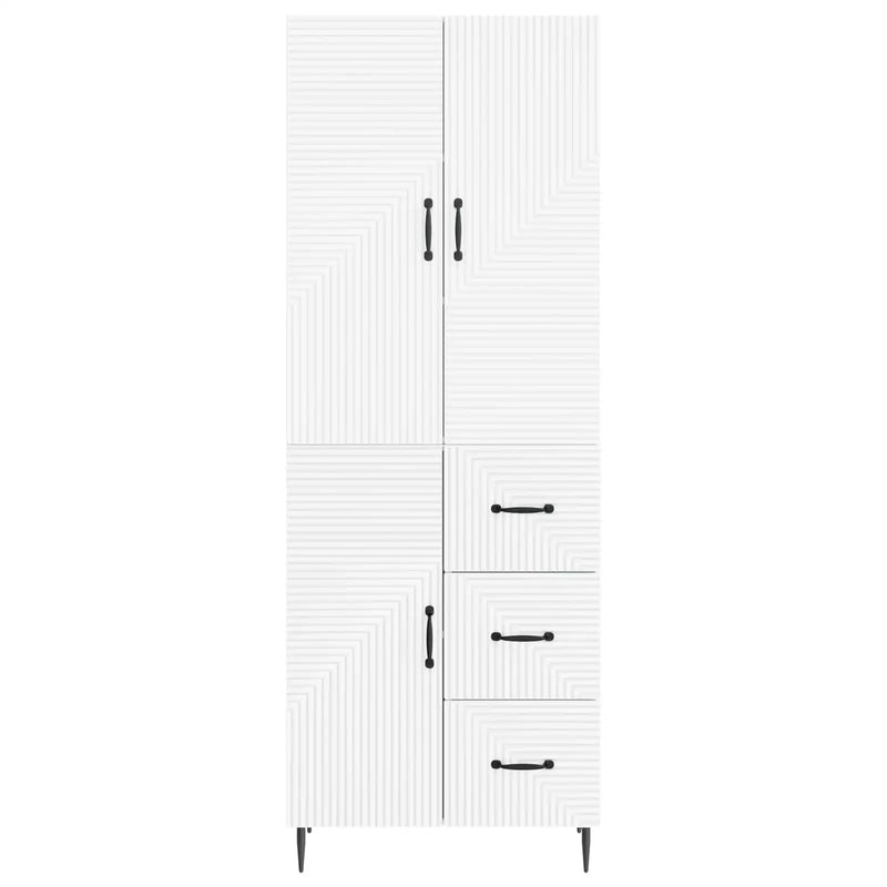 Cabinet Set 2 pcs White 66 x 34.5 x 89.5 cm Engineered Wood