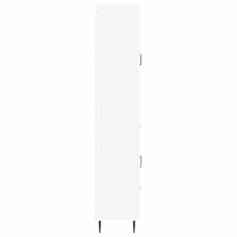 Cabinet Set 2 pcs White 66 x 34.5 x 89.5 cm Engineered Wood