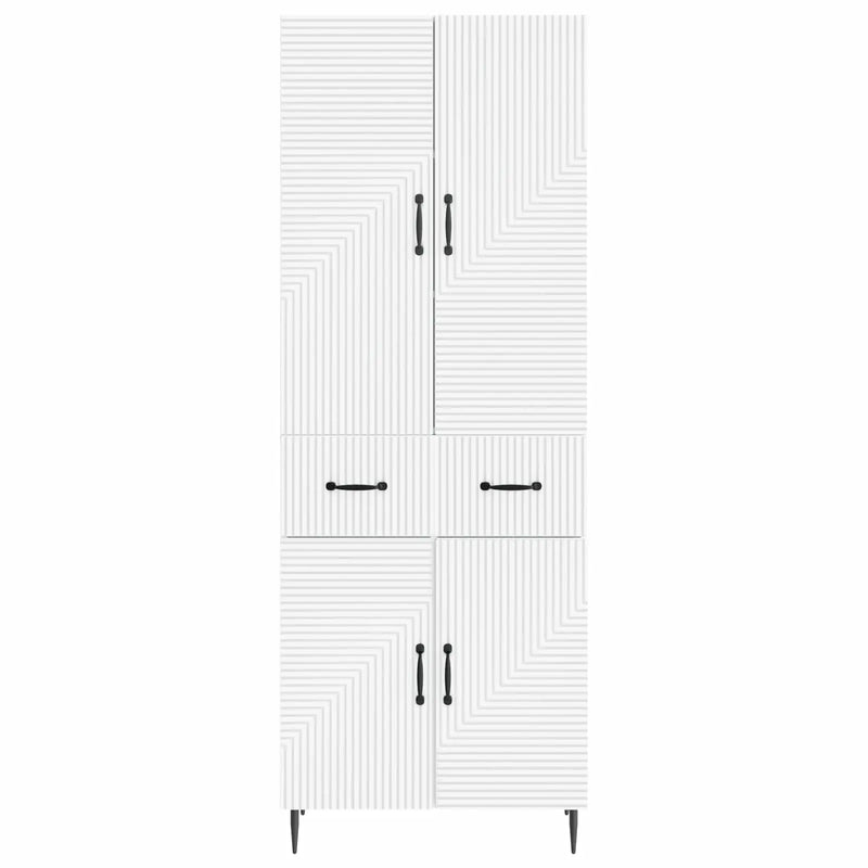 Cabinet Set 2 pcs White 66 x 34.5 x 89.5 cm Engineered Wood
