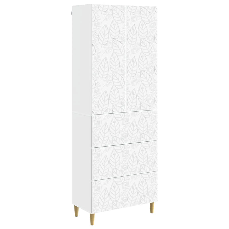 Cabinet Set 2 pcs White 66 x 34.5 x 90 cm Engineered Wood