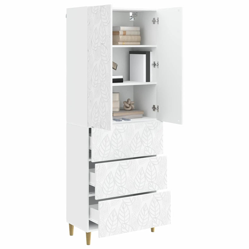 Cabinet Set 2 pcs White 66 x 34.5 x 90 cm Engineered Wood