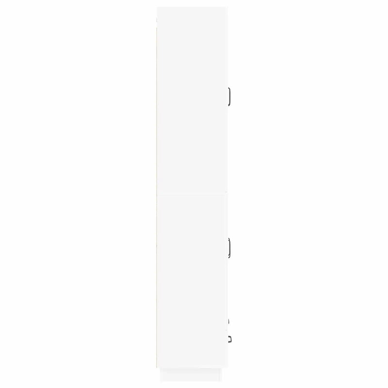 Cabinet Set 2 pcs White Engineered Wood