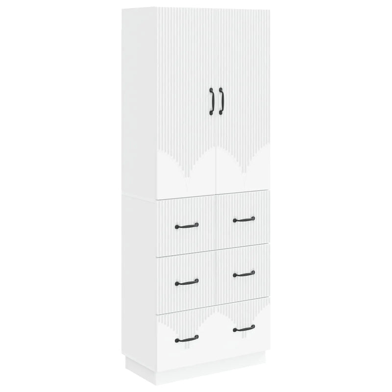 Cabinet Set 2 pcs White 66 x 34.5 x 87 cm Engineered Wood