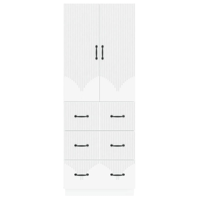 Cabinet Set 2 pcs White 66 x 34.5 x 87 cm Engineered Wood