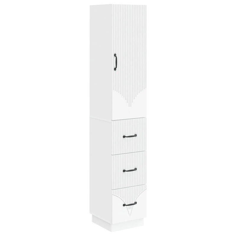 Cabinet Set 2 pcs White 33 x 34.5 x 87 cm Engineered Wood
