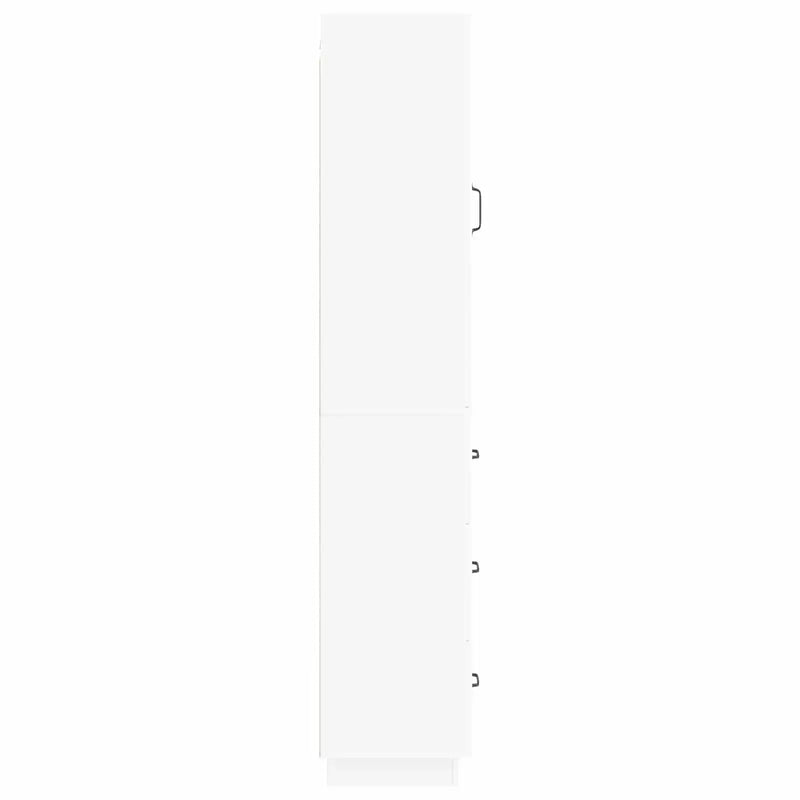 Cabinet Set 2 pcs White 33 x 34.5 x 87 cm Engineered Wood