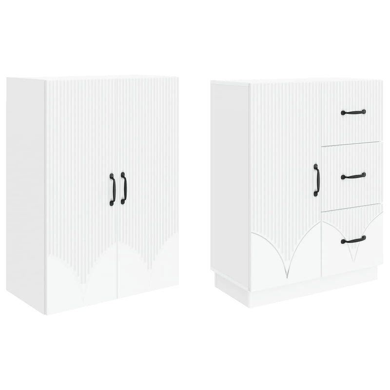 Cabinet Set 2 pcs Engineered Wood