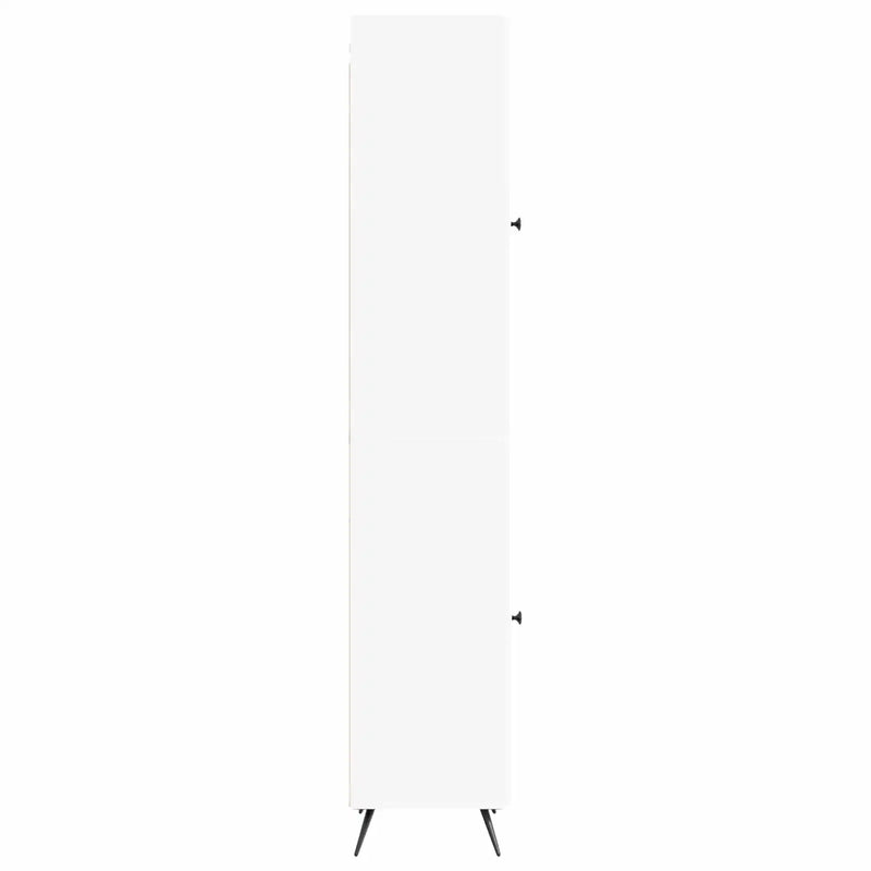 Cabinet Set 2 pcs White Engineered Wood