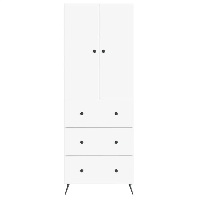 Cabinet Set 2 pcs White 66 x 34.5 x 90 cm Engineered Wood