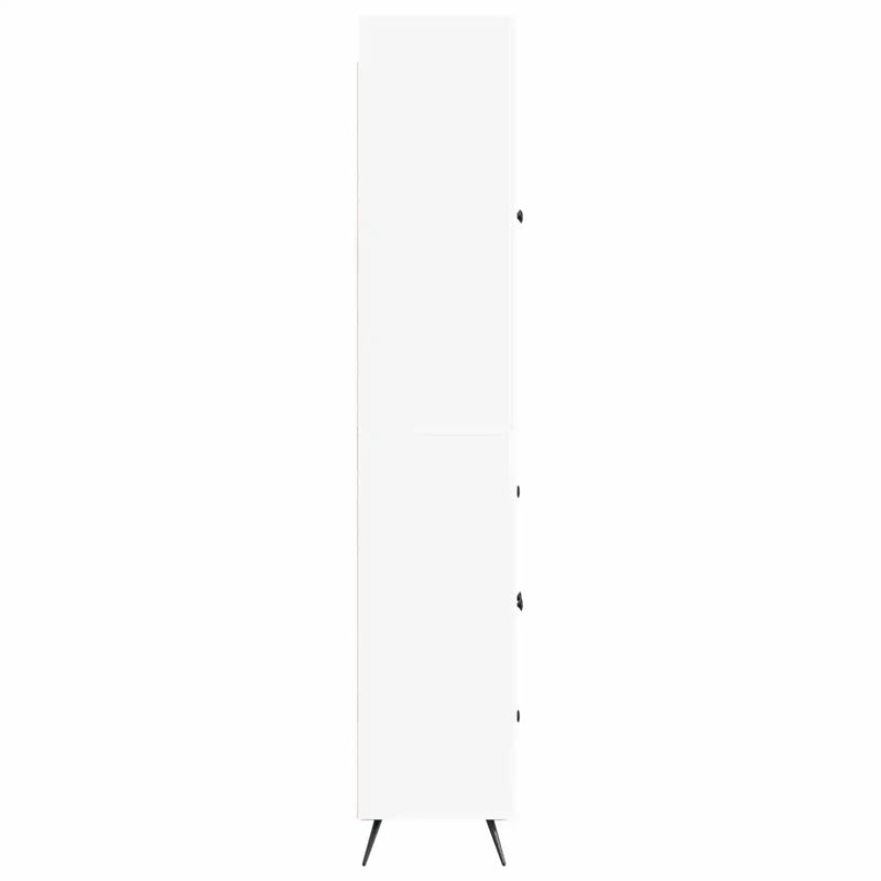 Cabinet Set 2 pcs White Engineered Wood