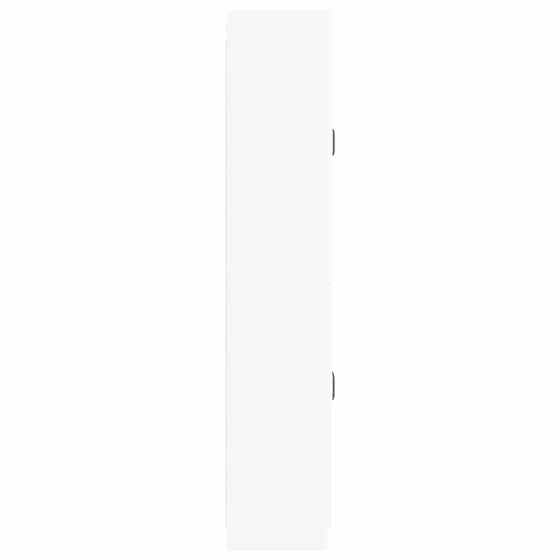 Cabinet Set 2 pcs White Engineered Wood
