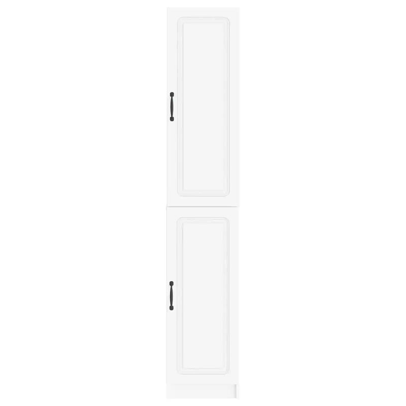 Cabinet Set 2 pcs White Engineered Wood