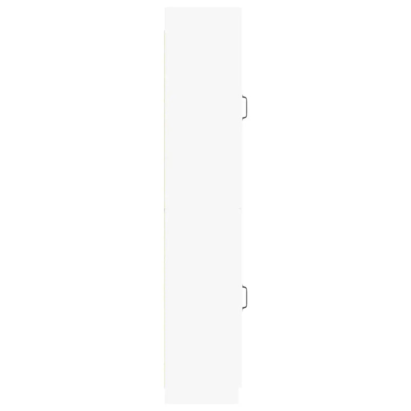 Cabinet Set 2 pcs White Engineered Wood