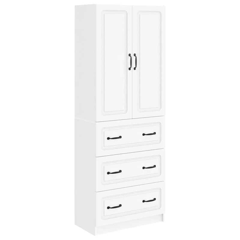 Cabinet Set 2 pcs White 66 x 34.5 x 87 cm Engineered Wood