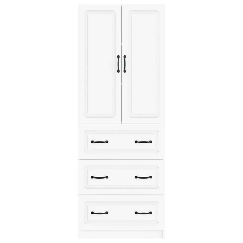 Cabinet Set 2 pcs White 66 x 34.5 x 87 cm Engineered Wood