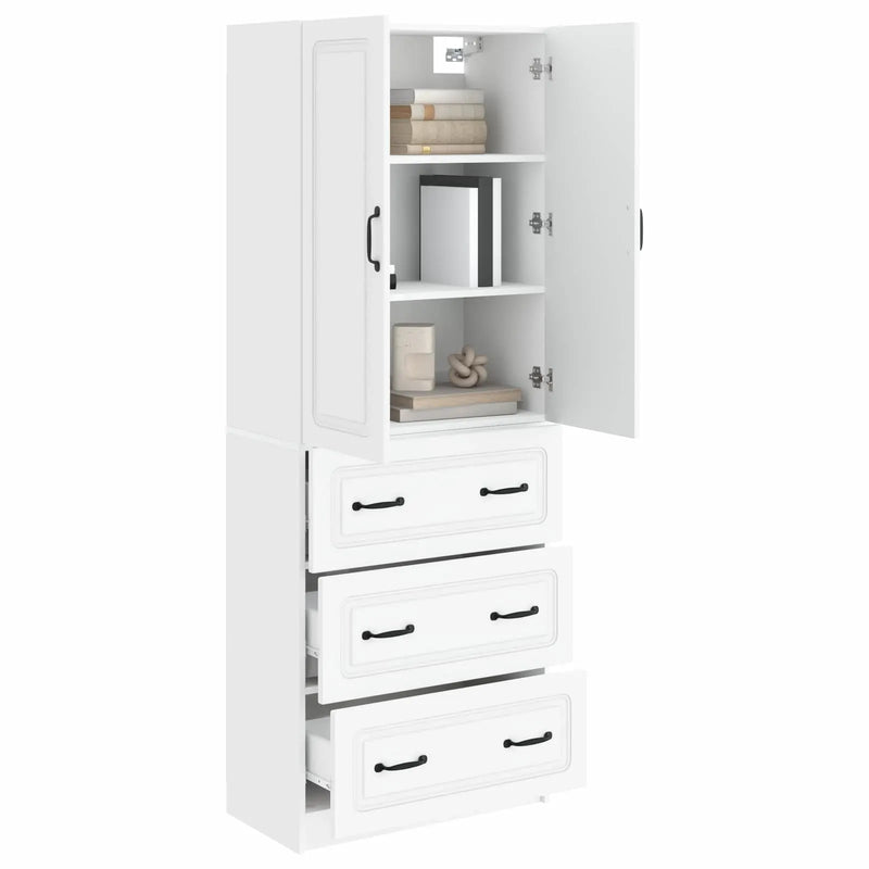 Cabinet Set 2 pcs White 66 x 34.5 x 87 cm Engineered Wood