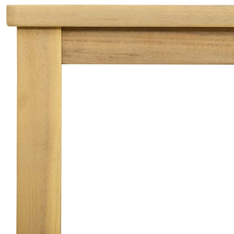 Garden Console Table with Storage Light acacia 80 x 35 x 75 cm