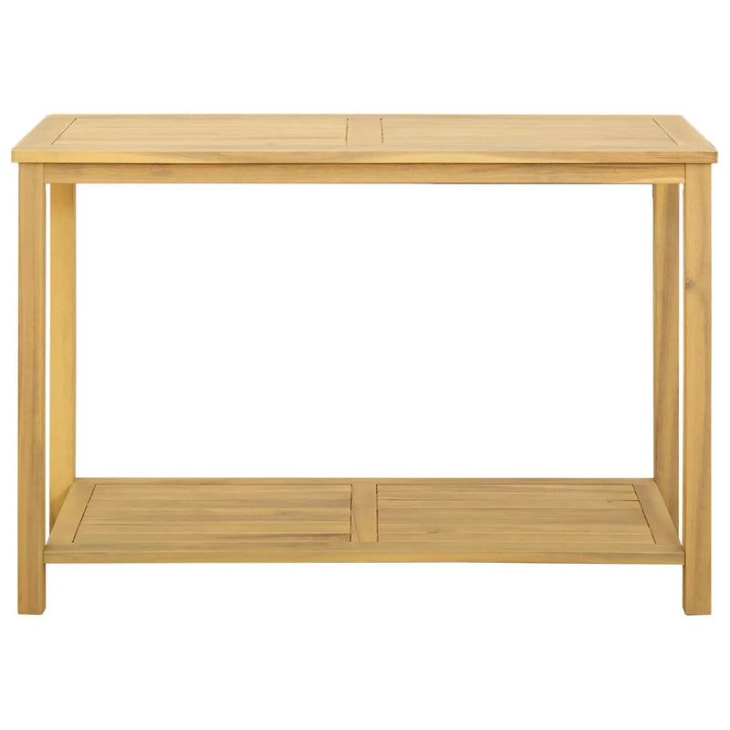 Garden Console Table Light acacia 110 x 40 x 75 cm