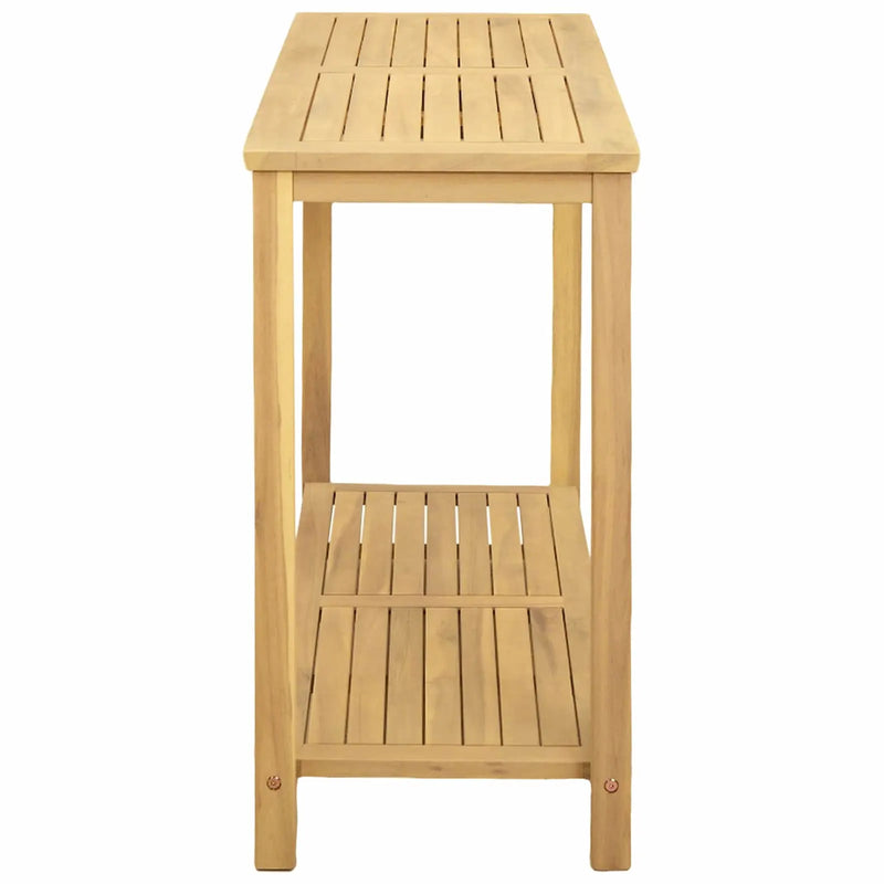Garden Console Table Light acacia 110 x 40 x 75 cm