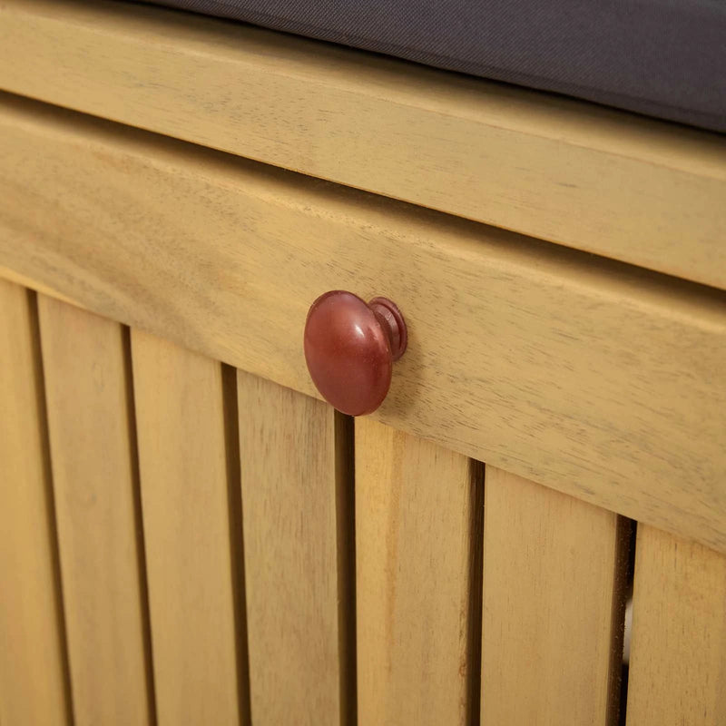 Storage Bench with Cushion with Storage 120 x 63 x 84 cm