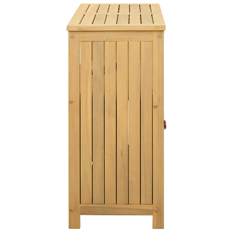 Garden Console Table Light acacia 80 x 35 x 75 cm