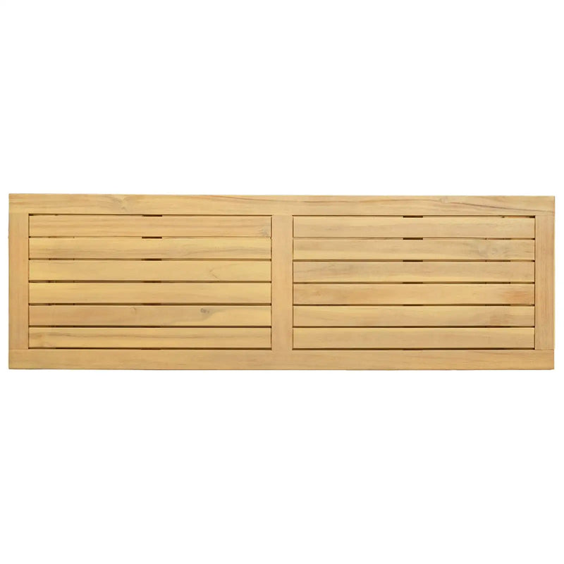 Garden Console Table with Storage Light acacia 110 x 35 x 75 cm