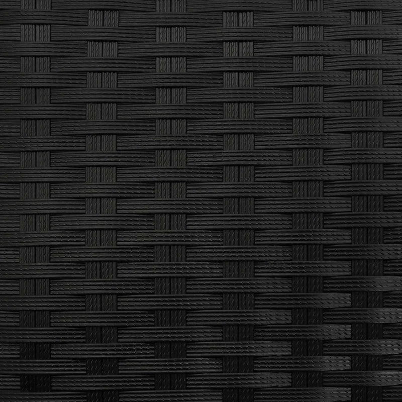Tall Planter Black 55 x 22 x 70 cm Poly Rattan