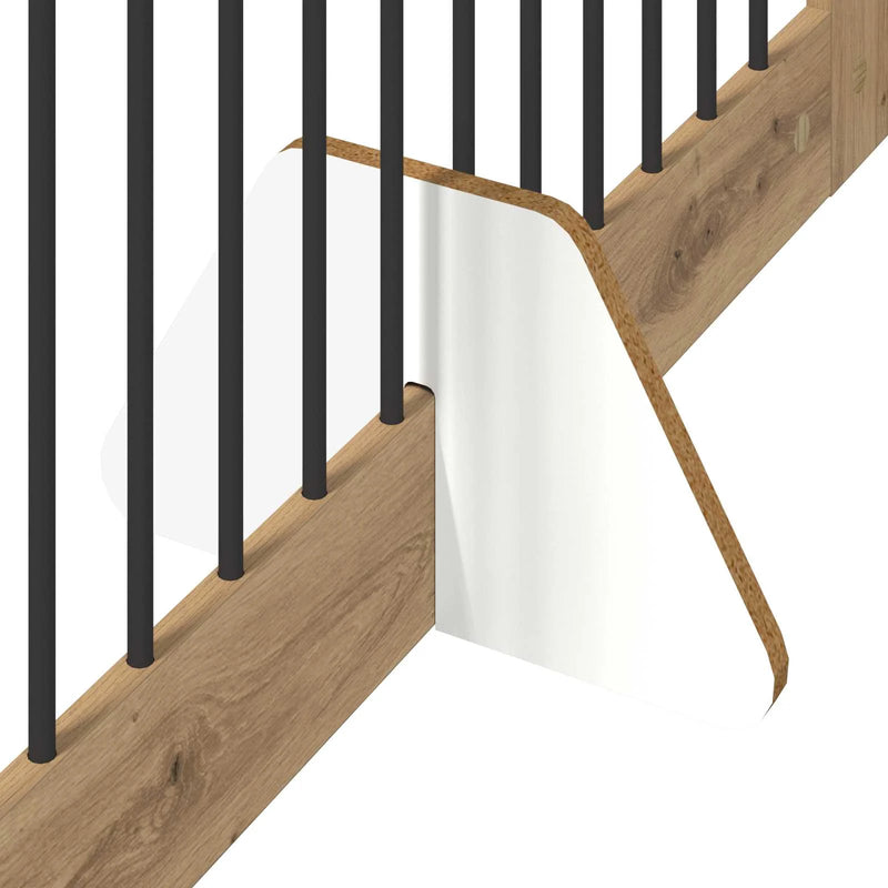 Dog Gate with Stands 2 pcs Artisan Oak 100 x 100 cm