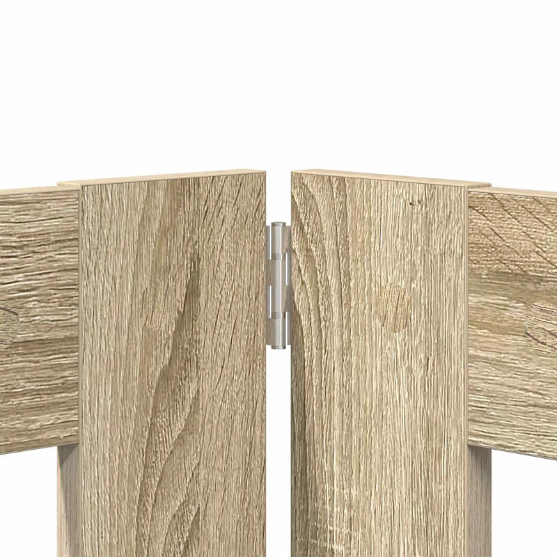 Dog Gate with Stands 2 pcs Sonoma Oak 100 x 80 cm