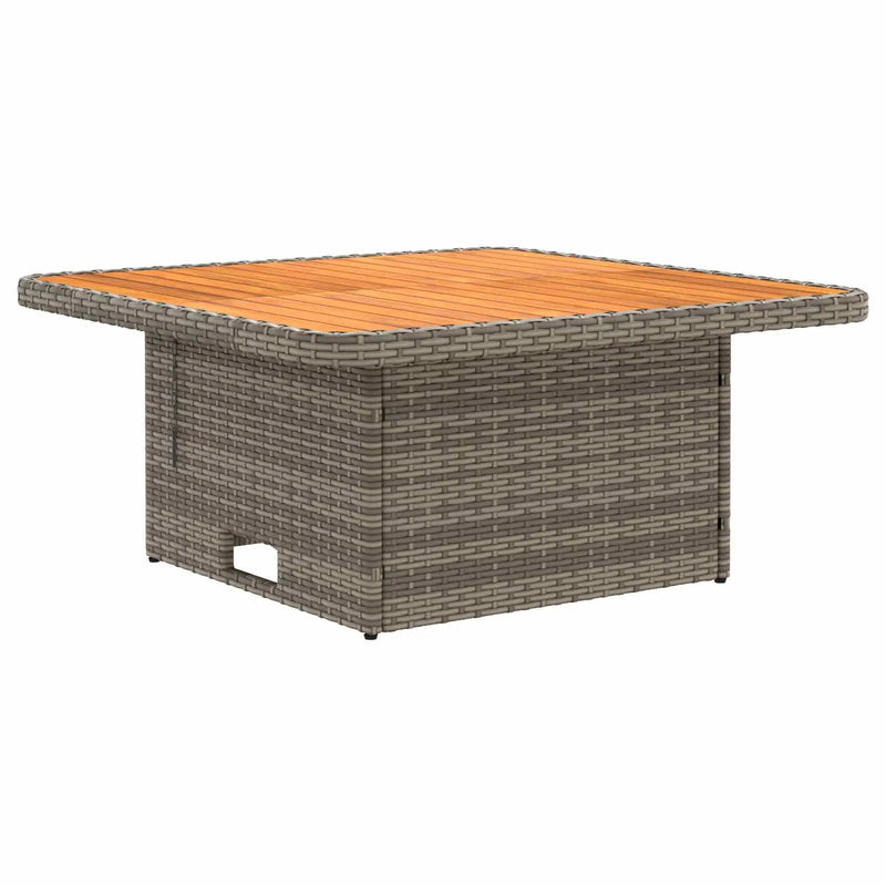 2 Piece Garden middle sofa with lift-up table Poly Rattan