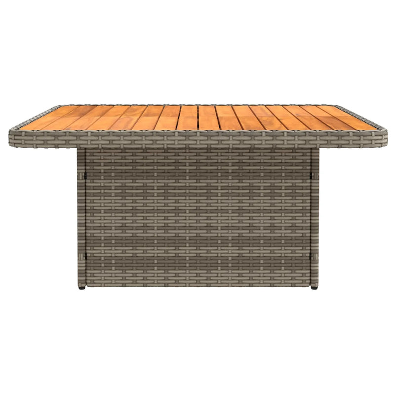 2 Piece Garden middle sofa with lift-up table Poly Rattan
