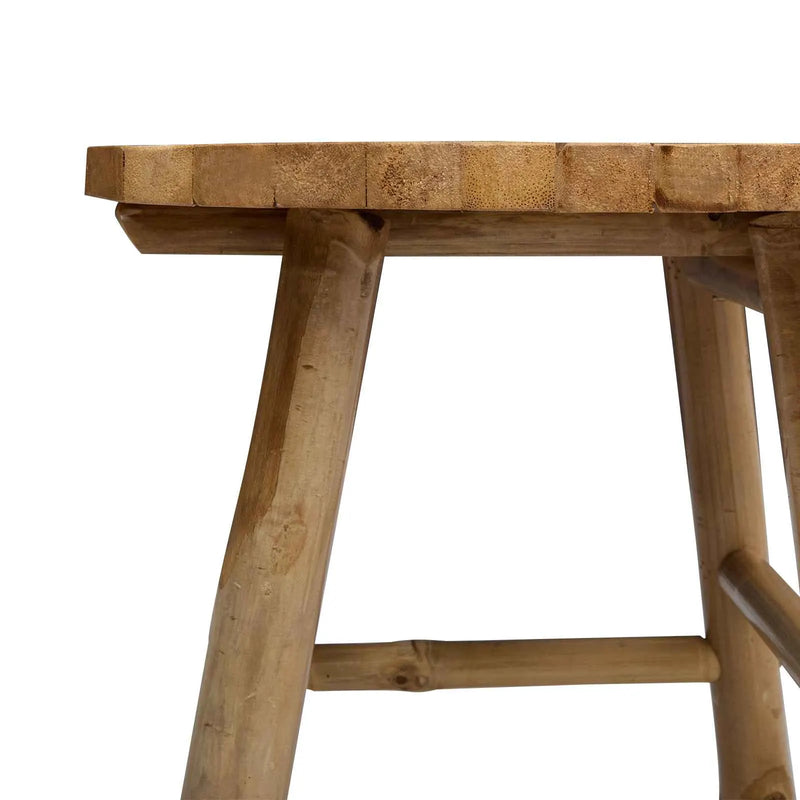 Garden Stool Natural �� 38 x 42 cm Bamboo
