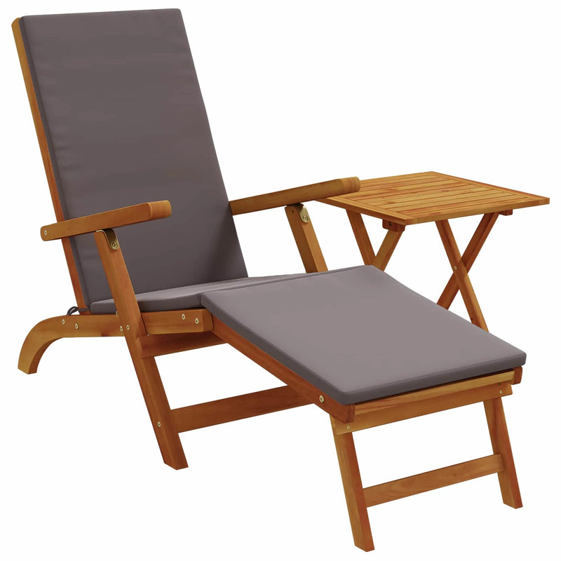 Reclining and Folding Sunlounger Folding 2 pcs Dark Grey