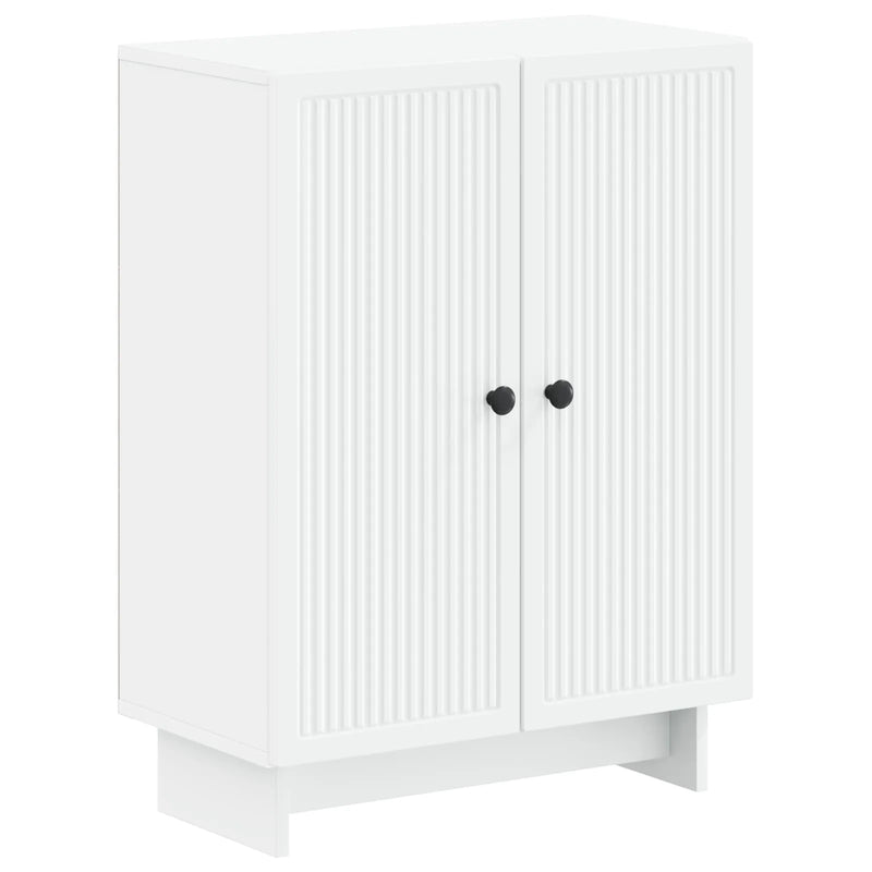3 Piece Bathroom Cabinet Set EDE White Engineered Wood
