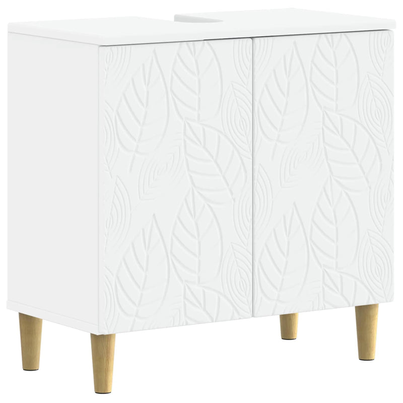 2 Piece Bathroom Cabinet Set DELFT White Engineered Wood