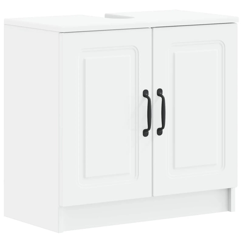 2 Piece Bathroom Cabinet Set UTRECHT White Engineered Wood