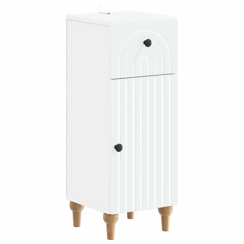 3 Piece Bathroom Cabinet Set ALKMAAR White Engineered Wood