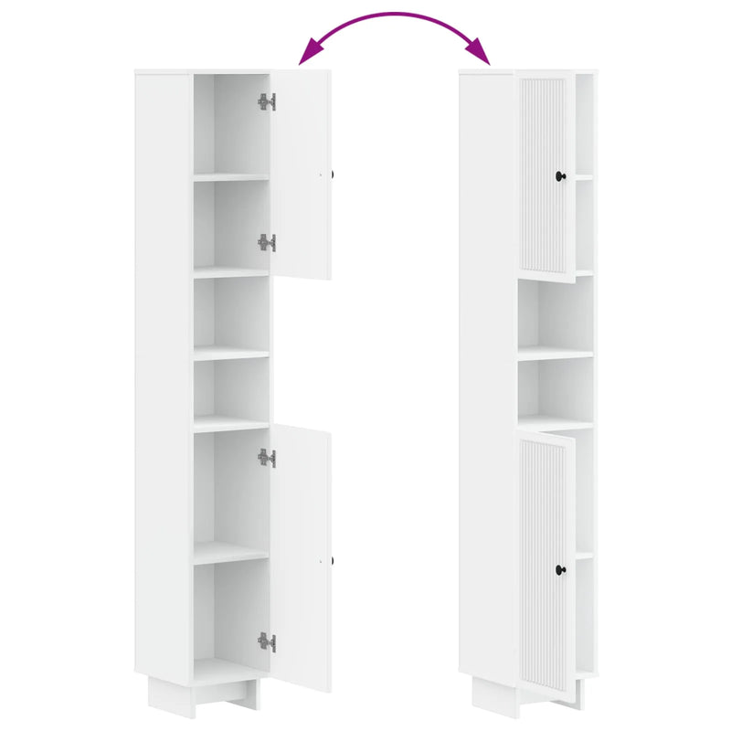 3 Piece Bathroom Cabinet Set EDE Engineered Wood