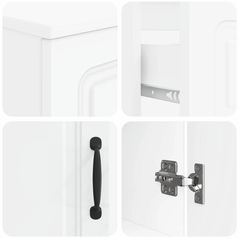 3 Piece Bathroom Cabinet Set UTRECHT Engineered Wood