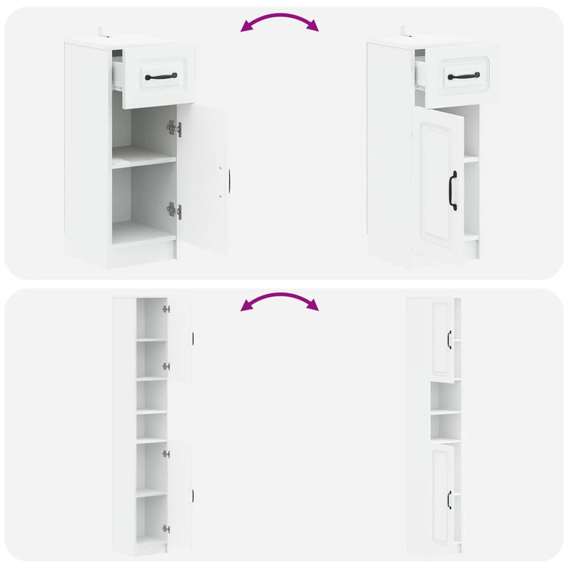 3 Piece Bathroom Cabinet Set UTRECHT Engineered Wood