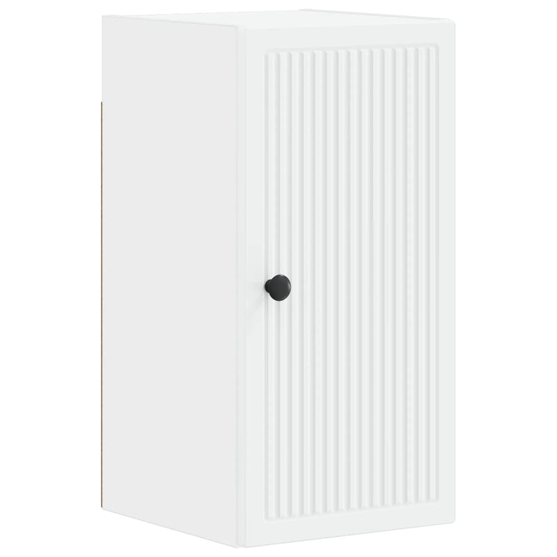 4 Piece Bathroom Cabinet Set EDE White Engineered Wood