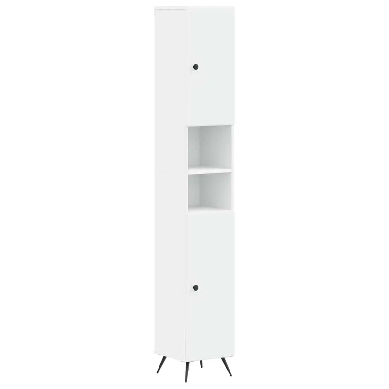 4 Piece Bathroom Cabinet Set BREDA White Engineered Wood