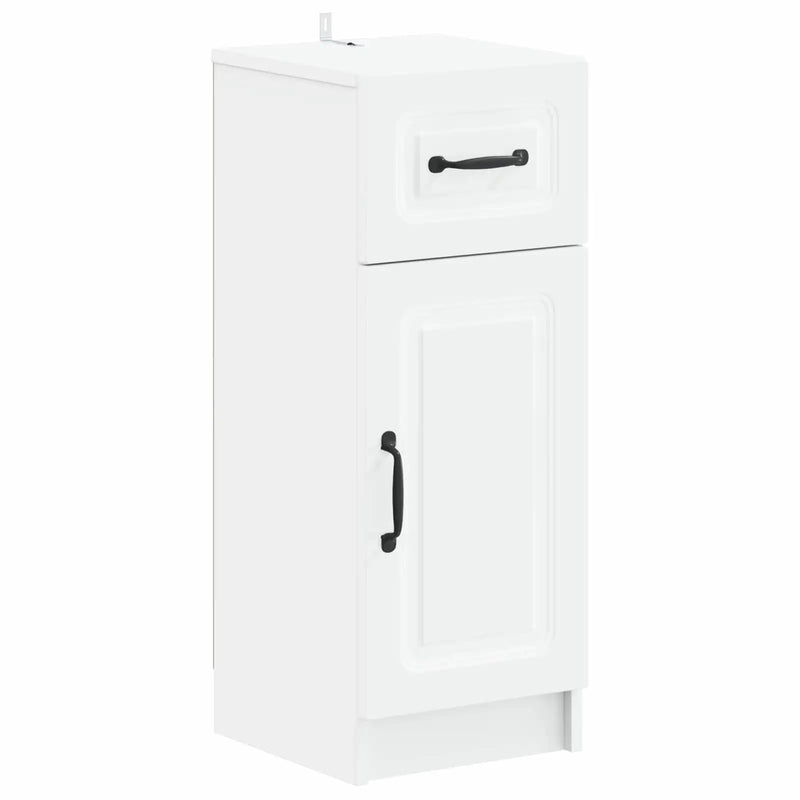 4 Piece Bathroom Cabinet Set UTRECHT White Engineered Wood