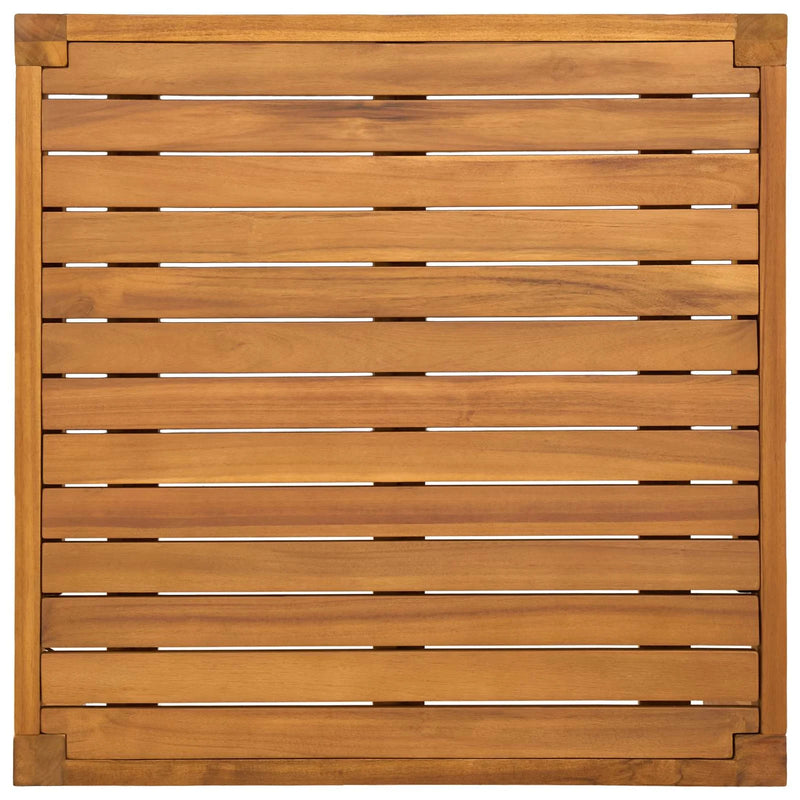 Table Solid Acacia Wood Natural 60 x 60 x 30 cm