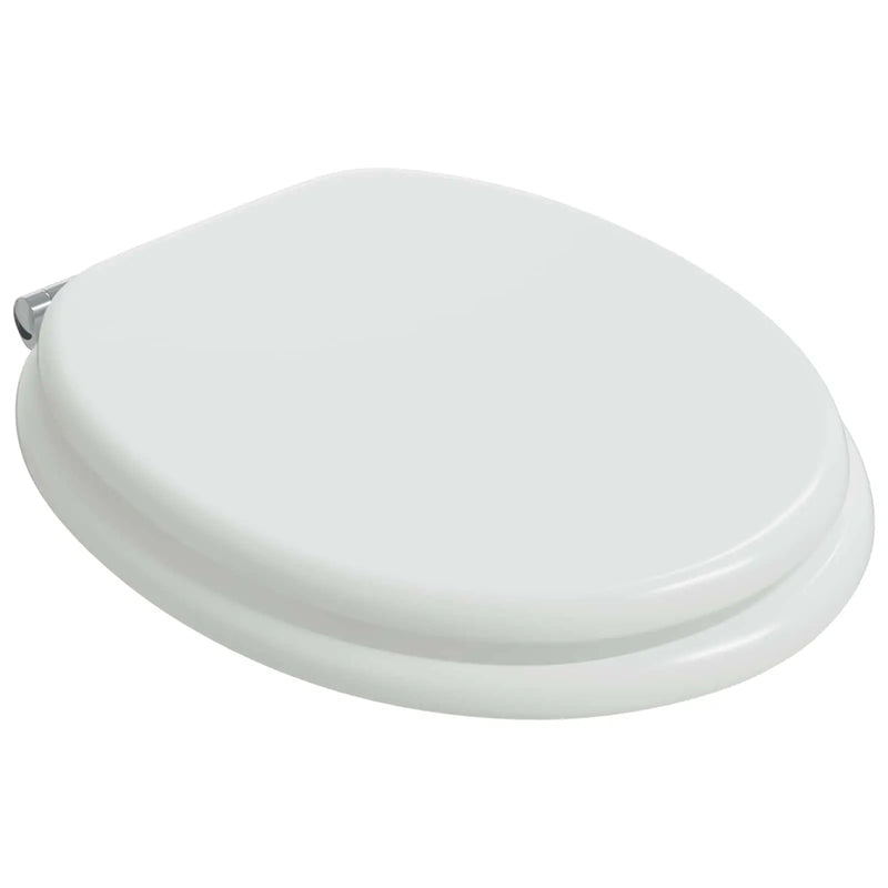 Soft-Close Toilet Seat White 44 x 38 cm MDF board
