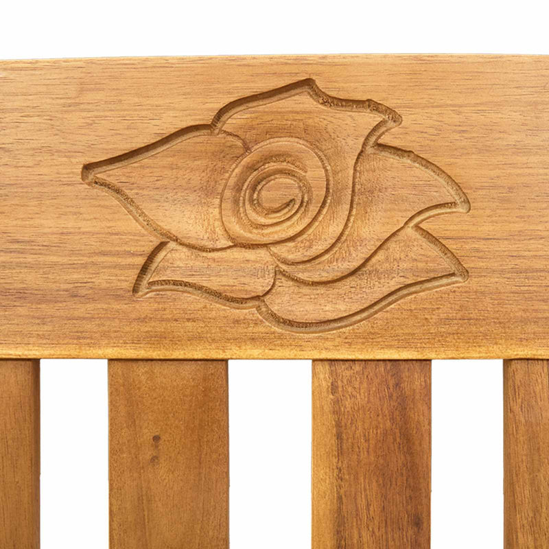 Bench with Cushion Natural Oil Finishing 114 x 46 x 82.5 cm