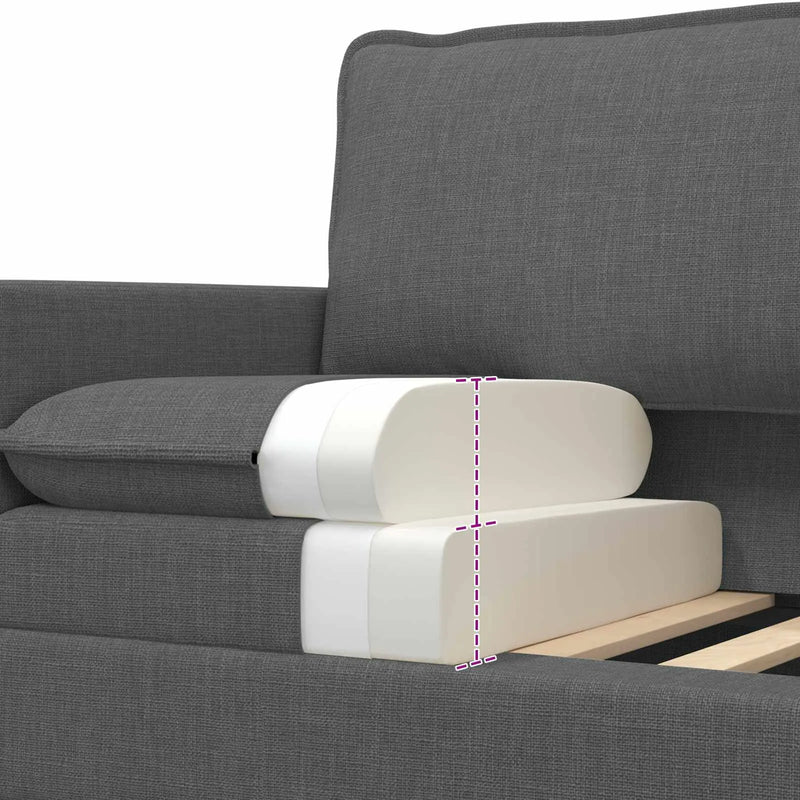 Sofa Dark Grey Fabric