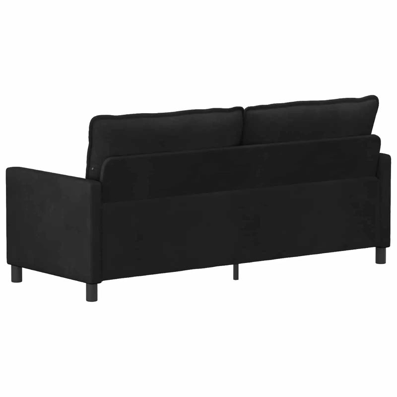 Sofa Black 196 x 81 x 87.5 cm Velvet