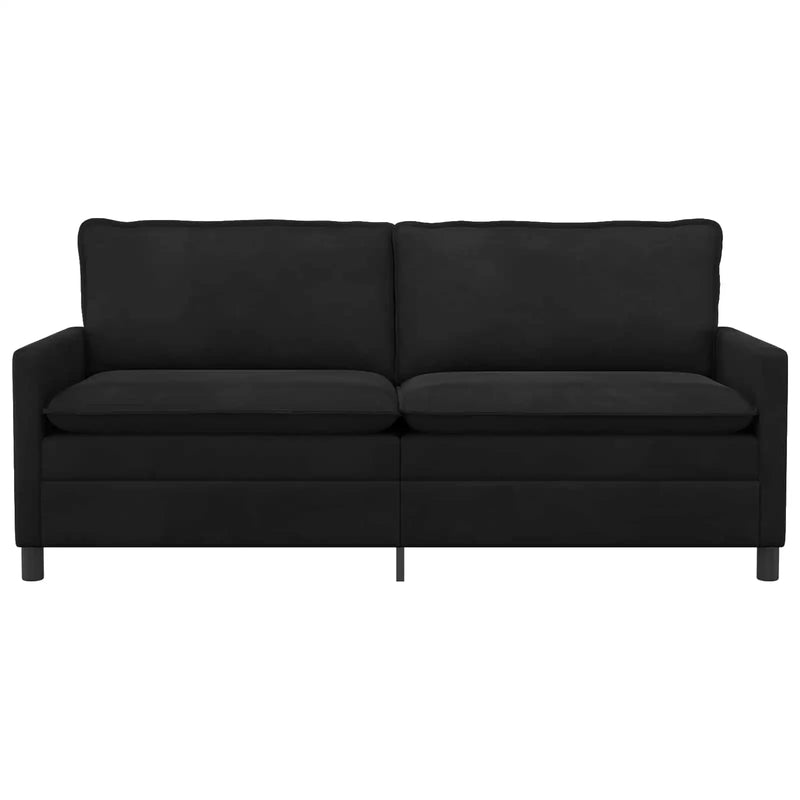 Sofa Black 196 x 81 x 87.5 cm Velvet
