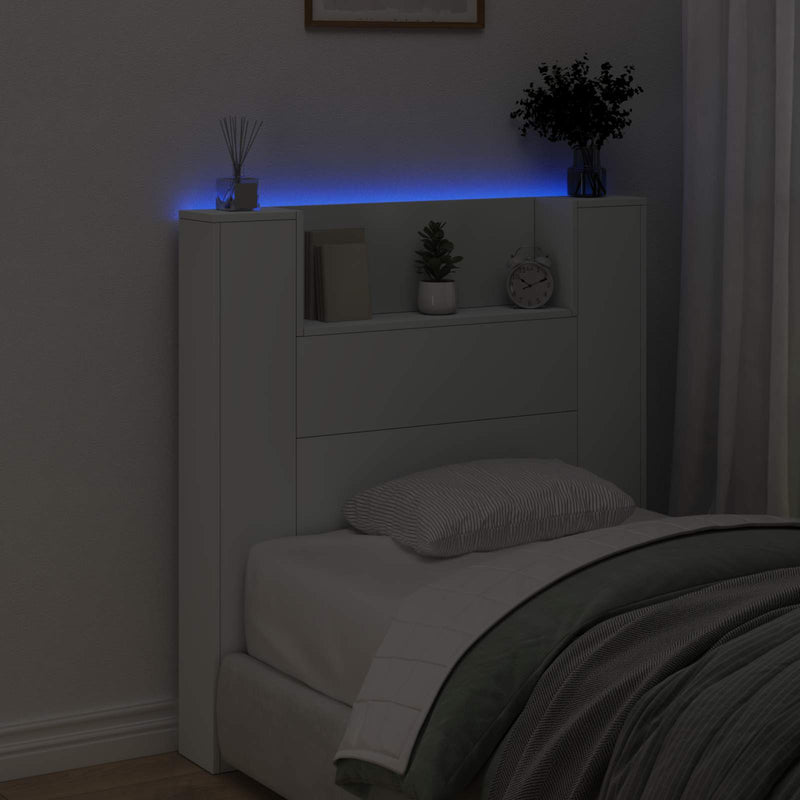 vidaXL Headboard White 100 x 16,5 x 103,5 cm Engineered Wood